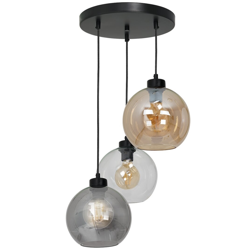Universellt reservglas SOFIA E27 Ø 20 cm, röktonad beige