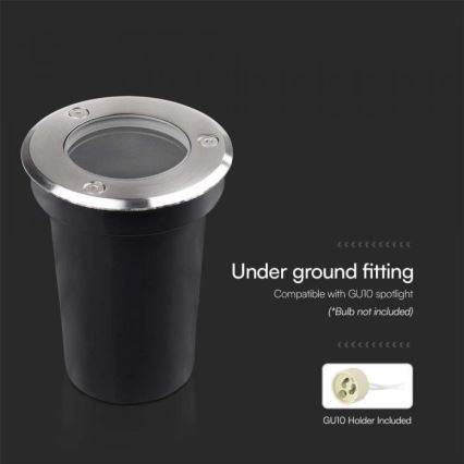 Uppfartslampa för utomhusbruk 1xGU10/35W/230V IP67
