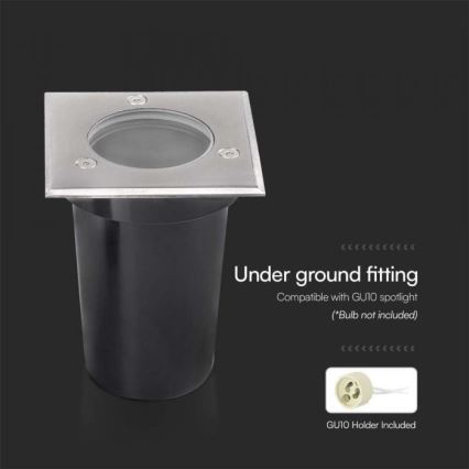 Uppfartslampa för utomhusbruk 1xGU10/35W/230V IP67