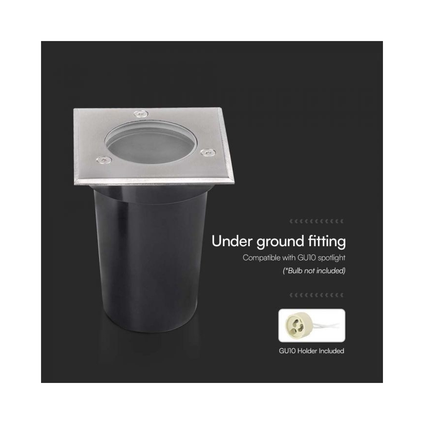 Uppfartslampa för utomhusbruk 1xGU10/35W/230V IP67