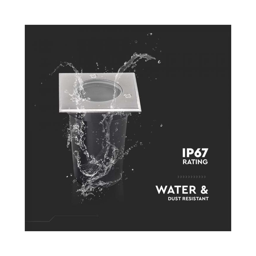 Uppfartslampa för utomhusbruk 1xGU10/35W/230V IP67