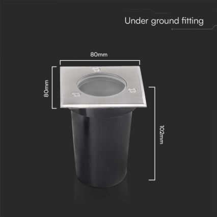 Uppfartslampa för utomhusbruk 1xGU10/35W/230V IP67