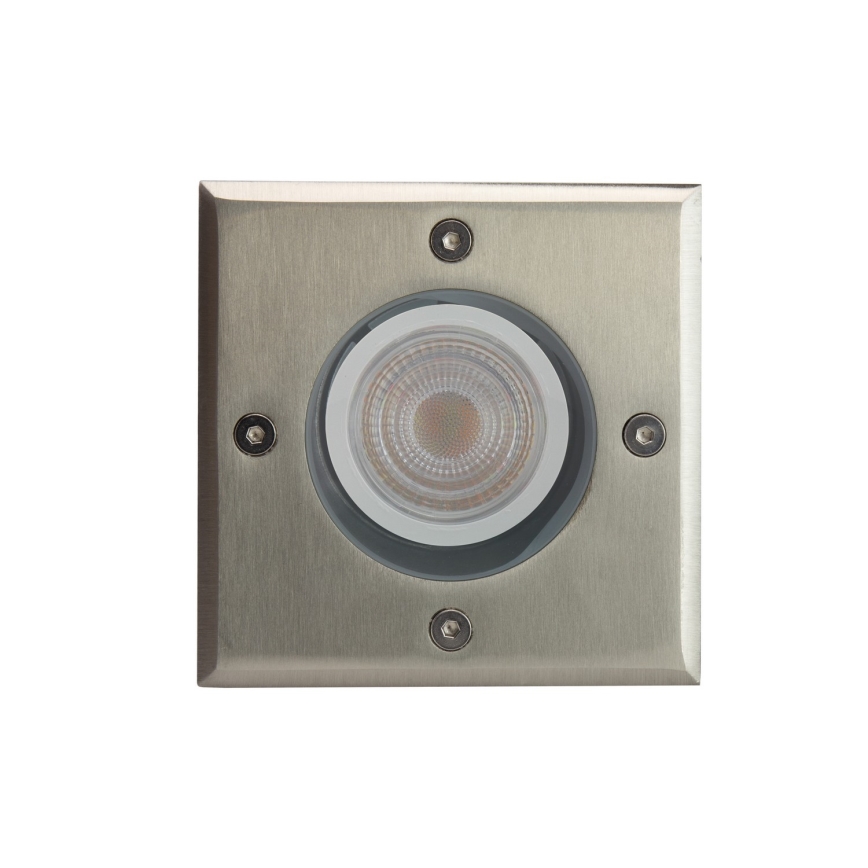 Uppfartslampa för utomhusbruk LUKKA CONNECT 1xGU10/4W/230V IP67 matt krom vinklat