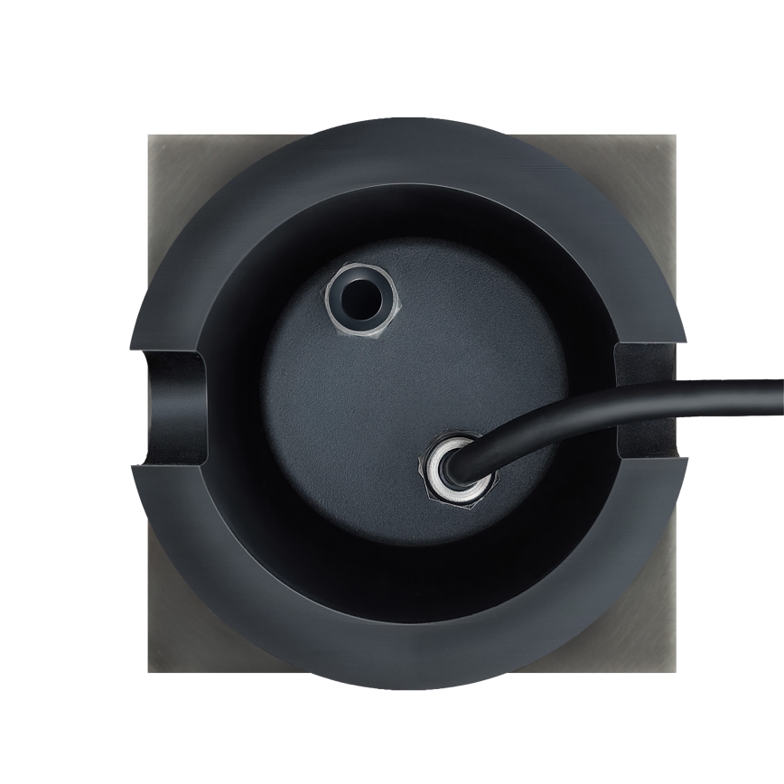 Uppfartslampa för utomhusbruk LUKKA CONNECT 1xGU10/4W/230V IP67 matt krom vinklat