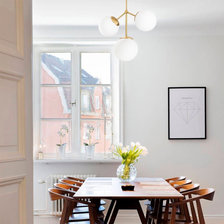Upphängningsbar Ljuskrona  DAMAR 3xE27/40W/230V