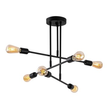 Upphängningsbar Ljuskrona FLOWER 6xE27/40W/230V