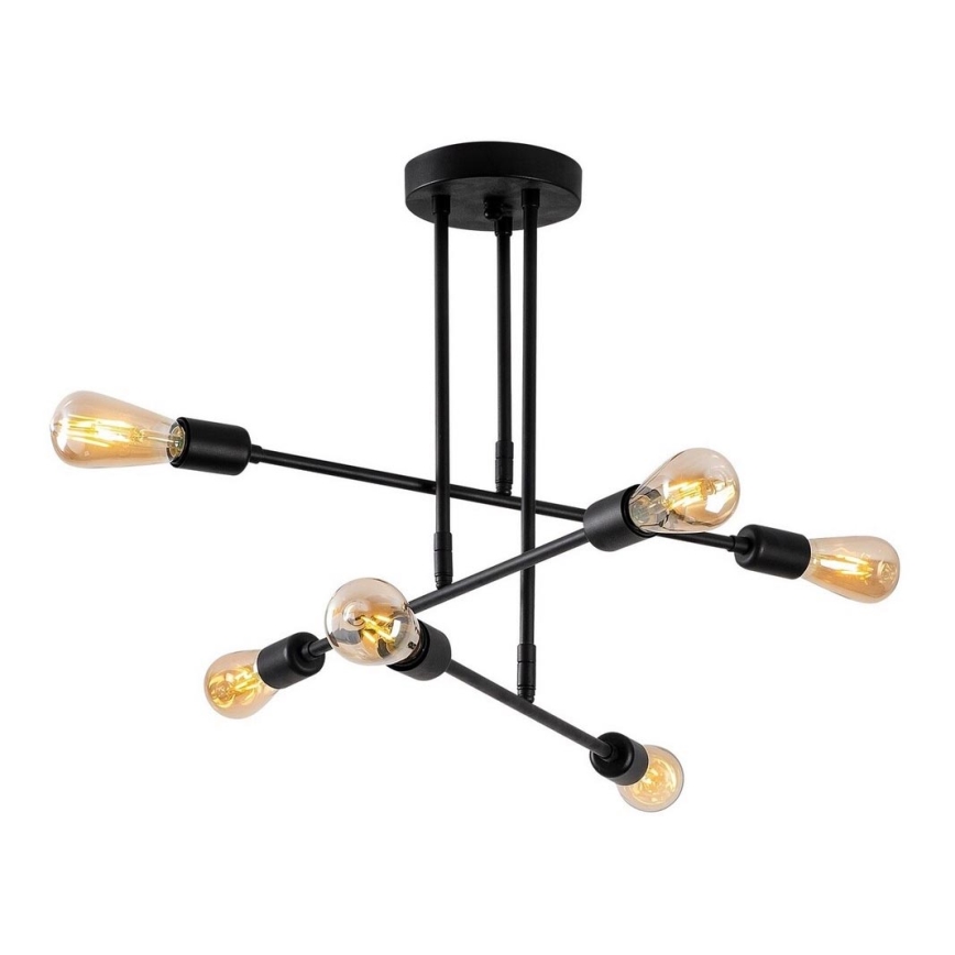 Upphängningsbar Ljuskrona  FLOWER 6xE27/40W/230V