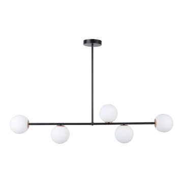 Upphängningsbar Ljuskrona  GAMA 5xG9/12W/230V svart