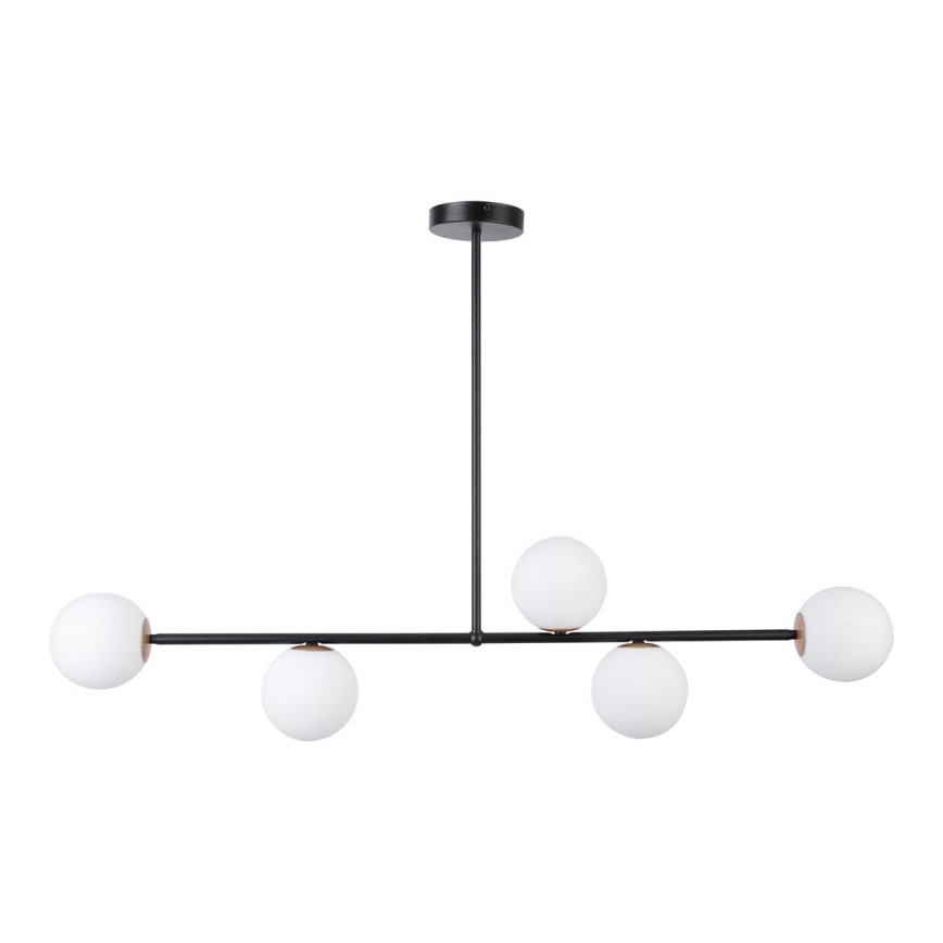Upphängningsbar Ljuskrona  GAMA 5xG9/12W/230V svart