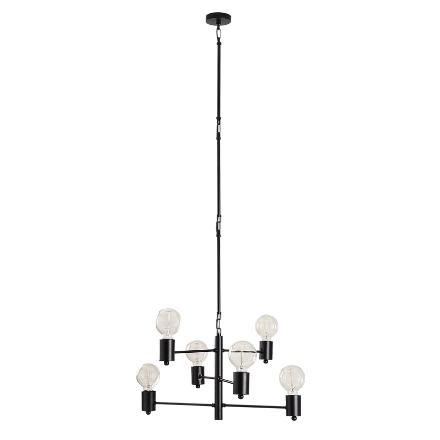 Upphängningsbar Ljuskrona  HEXA 6xE27/40W/230V