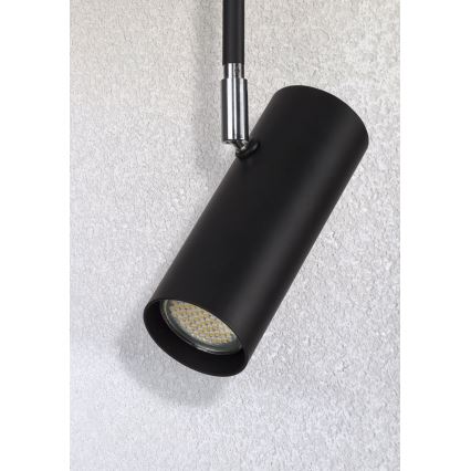 Upphängningsbar Ljuskrona  OKO 1xGU10/25W/230V 30 cm svart 