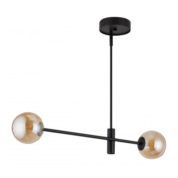 Upphängningsbar Ljuskrona  ORO 2xG9/12W/230V svart /gyllene 
