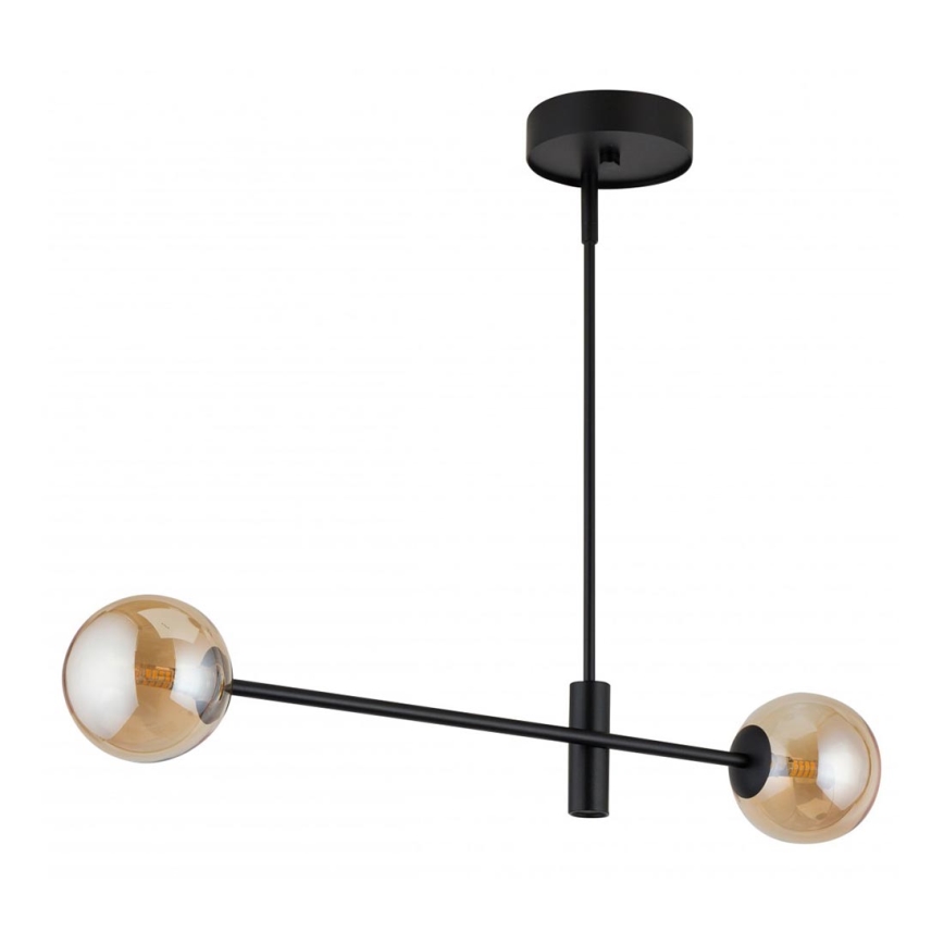 Upphängningsbar Ljuskrona  ORO 2xG9/12W/230V svart /gyllene 