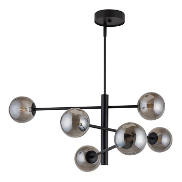 Upphängningsbar Ljuskrona  ORO 6xG9/12W/230V svart /grå