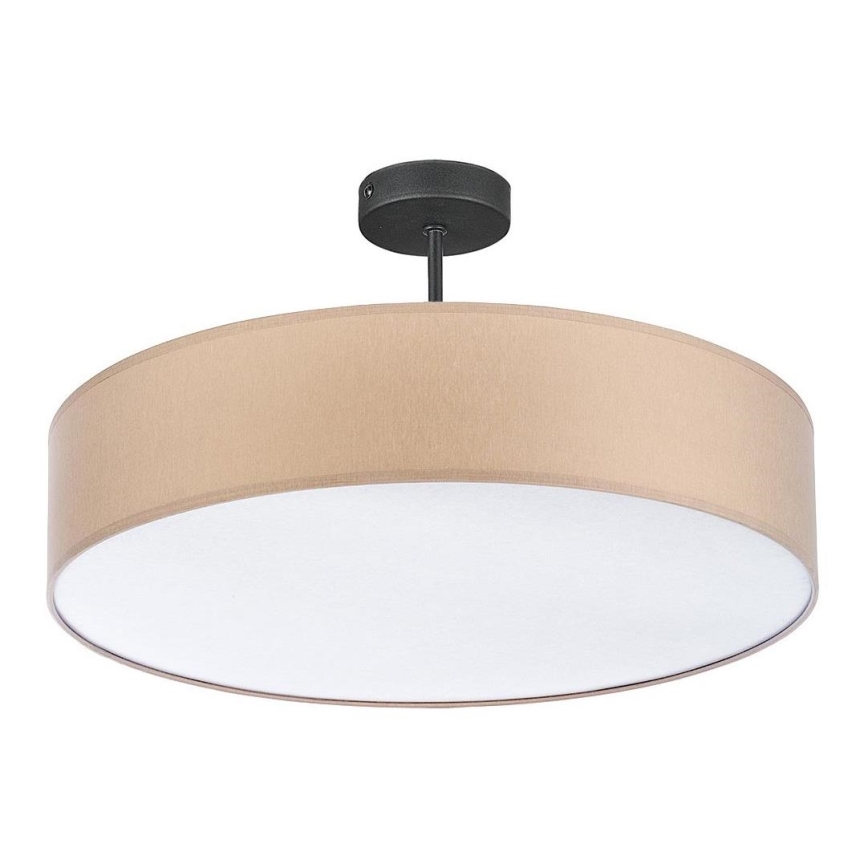 Upphängningsbar Ljuskrona  RONDO 4xE27/15W/230V diameter  60 cm beige 