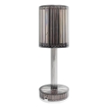 Uppladdningsbar beröringsstyrd LED-bordslampa SIMPLE LED/1W/5V 3000-6000K 2400 mAh rökgrå