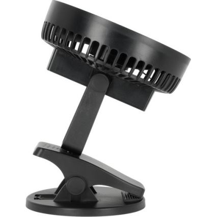 Uppladdningsbar bord fläkt med klämma VIENTO 6W/5V 2000 mAh svart