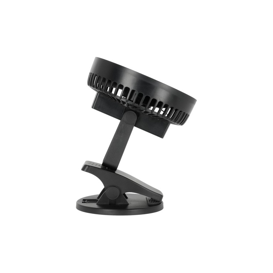 Uppladdningsbar bord fläkt med klämma VIENTO 6W/5V 2000 mAh svart