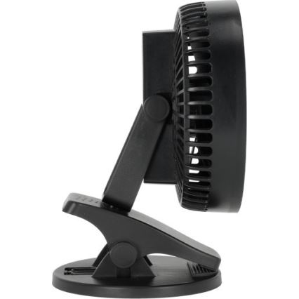Uppladdningsbar bord fläkt med klämma VIENTO 6W/5V 2000 mAh svart