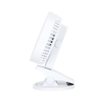 Uppladdningsbar bord fläkt med klämma VIENTO 6W/5V 2000 mAh vit