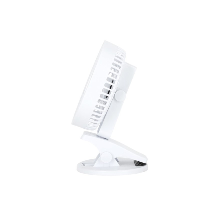 Uppladdningsbar bord fläkt med klämma VIENTO 6W/5V 2000 mAh vit