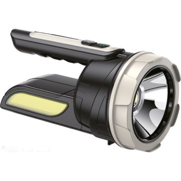 Uppladdningsbar LED-ficklampa 2xLED/3W/5V 210 lm 1200 mAh svart
