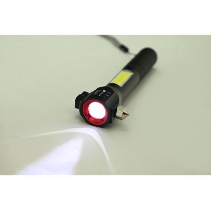 Uppladdningsbar LED-ficklampa LED/3W/5V 200 lm 1200 mAh