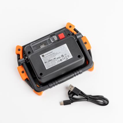 Uppladdningsbar LED-strålkastare med dimmer 10W/5V USB 6500K IP44