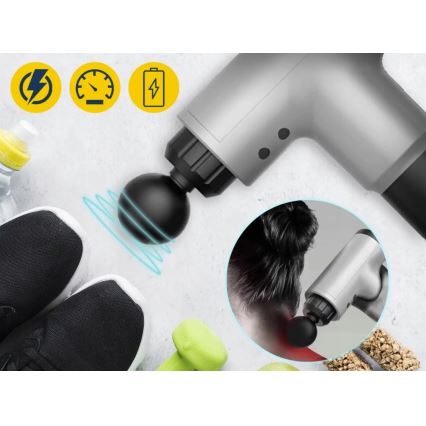 Uppladdningsbar massagepistol 20W/8,4V 1500 mAh