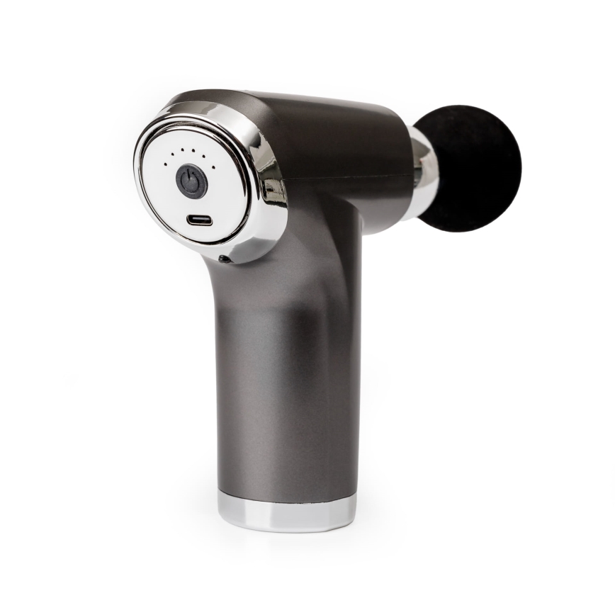 Uppladdningsbar massagespistol med 4 huvuden 25W/5V 1200 mAh