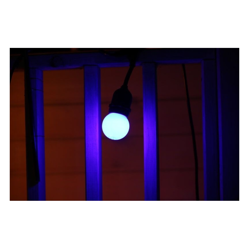 UPPSÄTTNING 2x LED glödlampa  PARTY E27/0,5W/36V blå