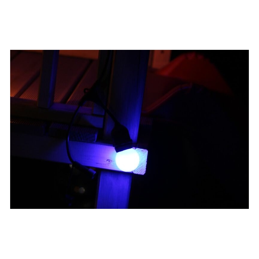 UPPSÄTTNING 2x LED glödlampa  PARTY E27/0,5W/36V blå