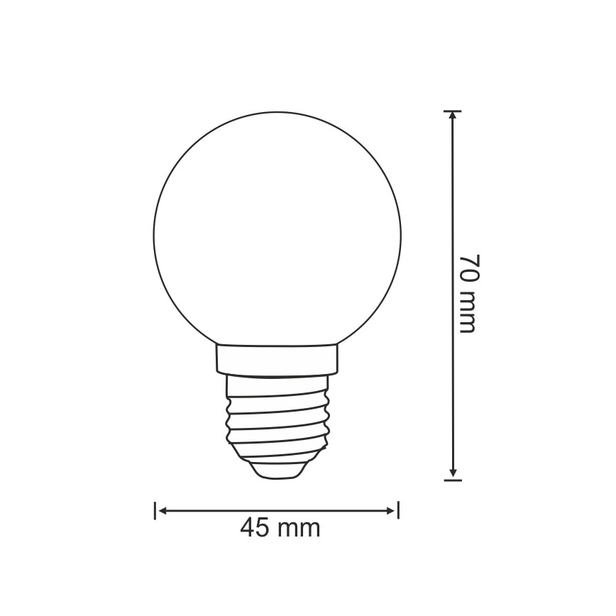UPPSÄTTNING 2x LED glödlampa  PARTY E27/0,5W/36V blå