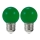 UPPSÄTTNING 2x LED glödlampa  PARTY E27/0,5W/36V grön