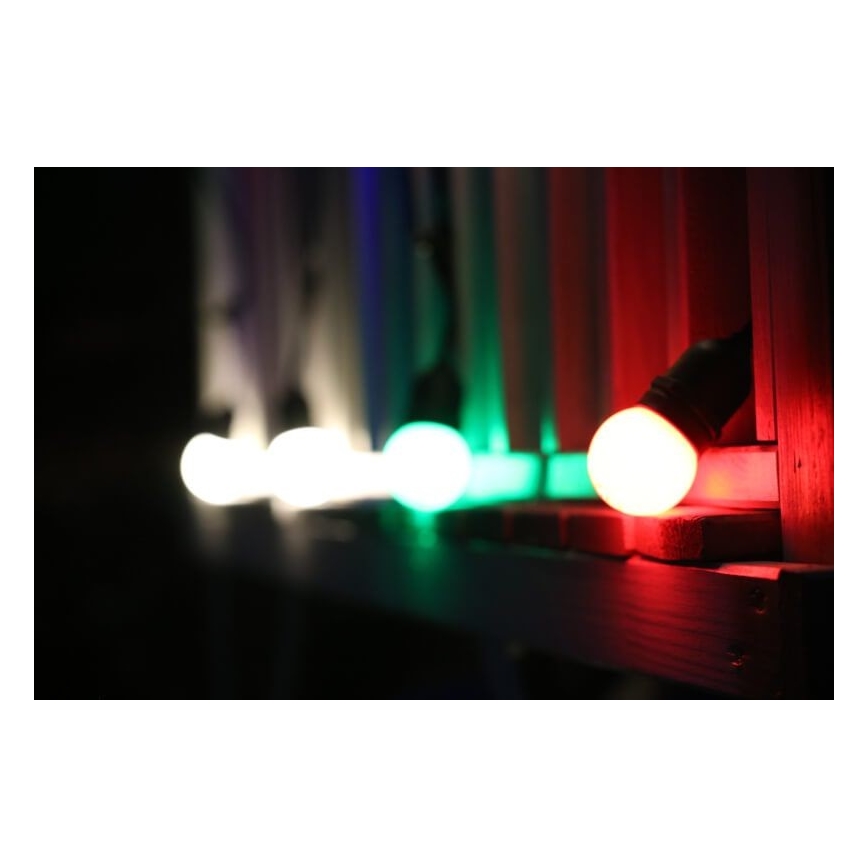 UPPSÄTTNING 2x LED glödlampa  PARTY E27/0,5W/36V grön