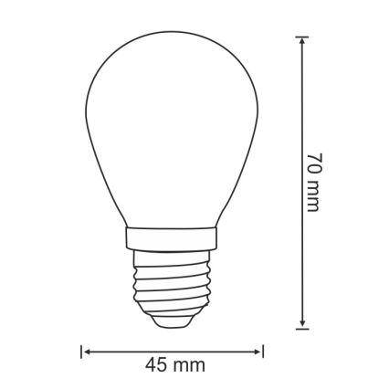 UPPSÄTTNING 2x LED glödlampa  PARTY E27/0,5W/36V
