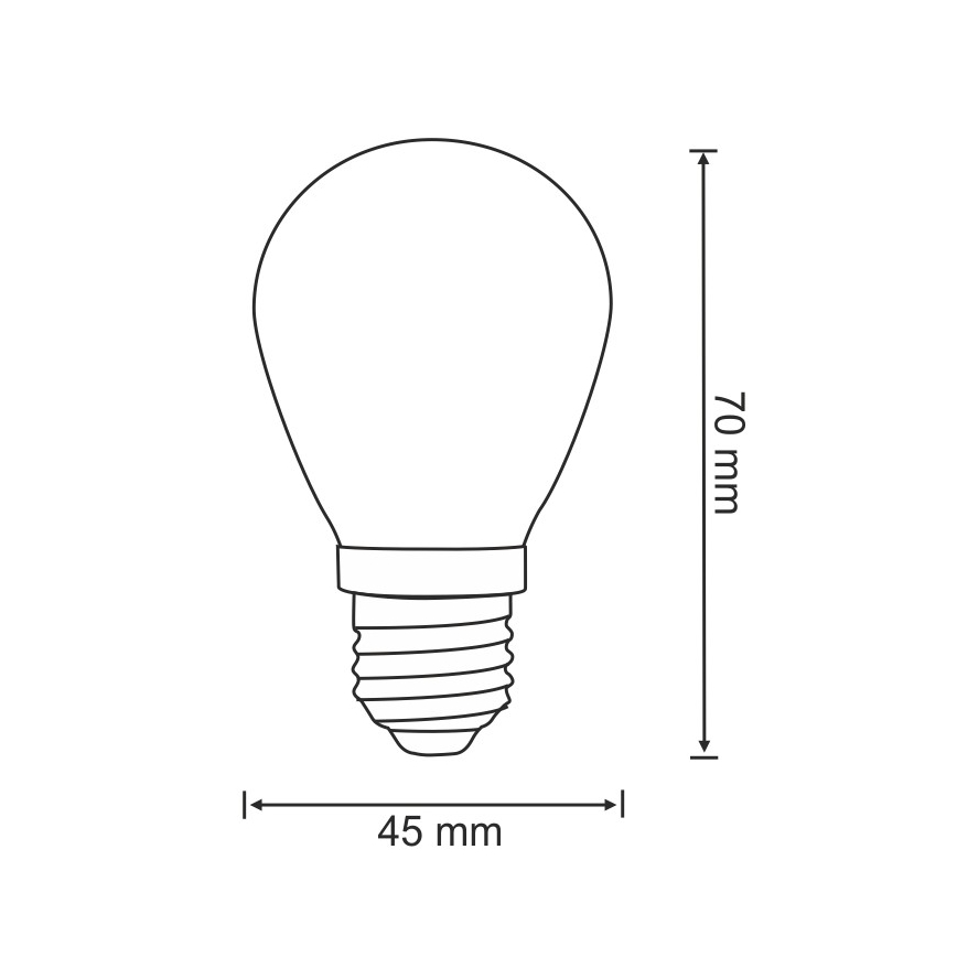 UPPSÄTTNING 2x LED glödlampa  PARTY E27/0,5W/36V