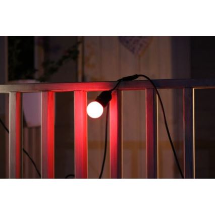UPPSÄTTNING 2x LED glödlampa  PARTY E27/0,5W/36V röd