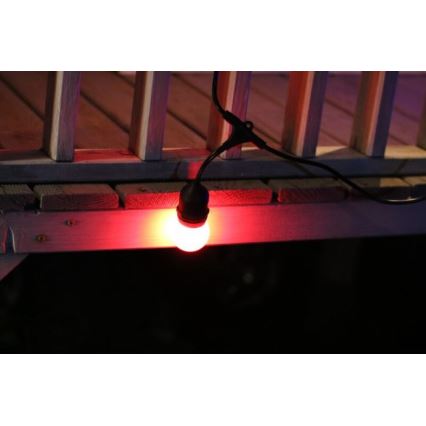 UPPSÄTTNING 2x LED glödlampa  PARTY E27/0,5W/36V röd
