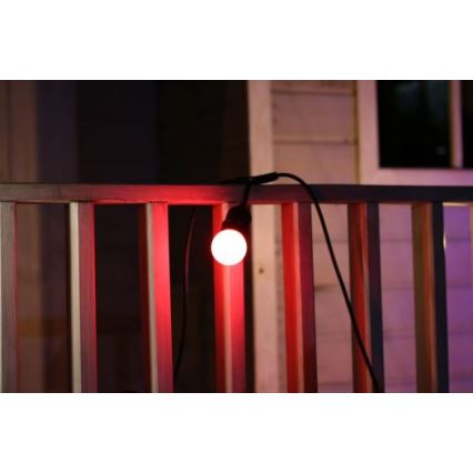 UPPSÄTTNING 2x LED glödlampa  PARTY E27/0,5W/36V röd