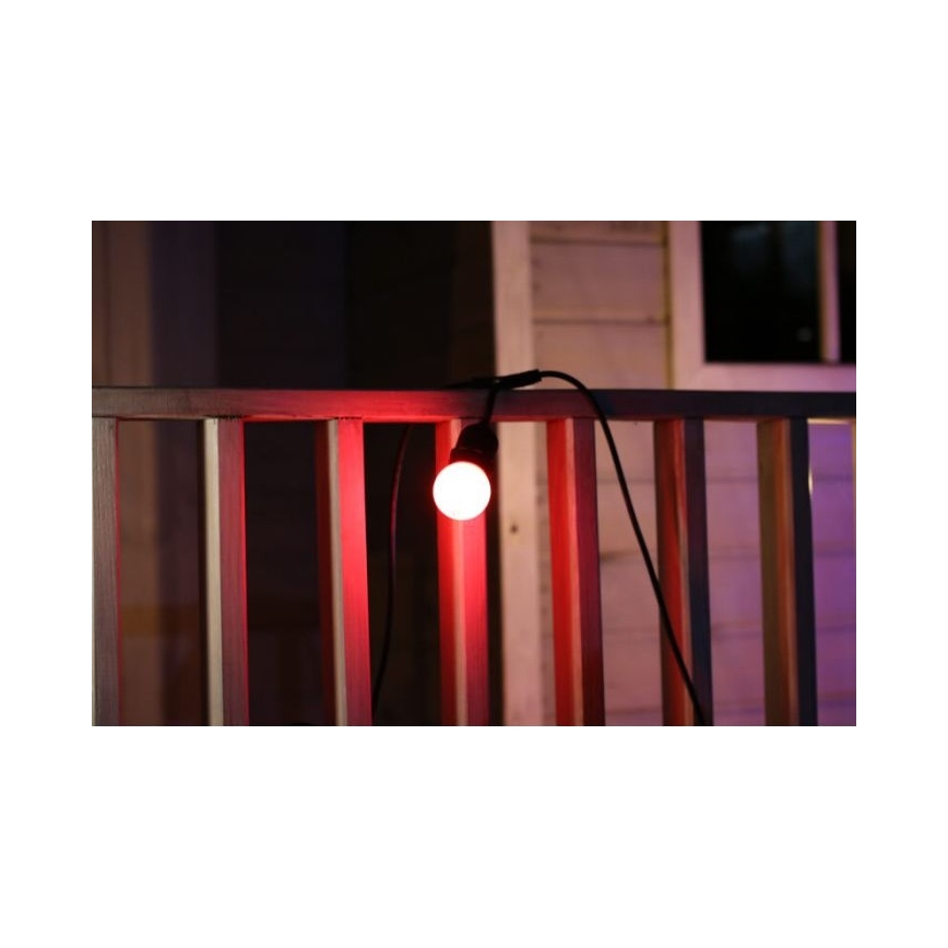 UPPSÄTTNING 2x LED glödlampa  PARTY E27/0,5W/36V röd