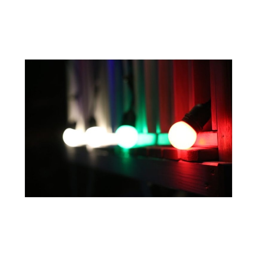 UPPSÄTTNING 2x LED glödlampa  PARTY E27/0,5W/36V röd