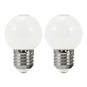 UPPSÄTTNING 2x LED glödlampa  PARTY E27/0,5W/36V vit