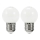 UPPSÄTTNING 2x LED glödlampa  PARTY E27/0,5W/36V vit