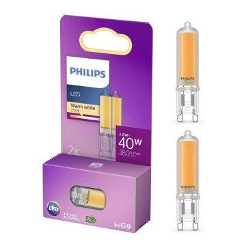 UPPSÄTTNING 2x LED glödlampa  Philips G9/3,5W/230V 2700K