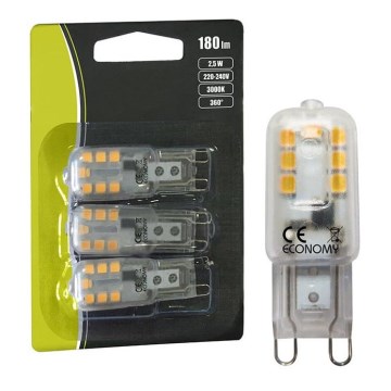UPPSÄTTNING 3x LED glödlampa  G9/2,5W/230V 3000K