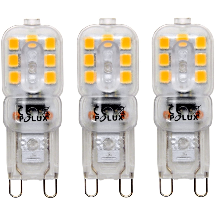 UPPSÄTTNING 3x LED glödlampa  G9/2,5W/230V 3000K