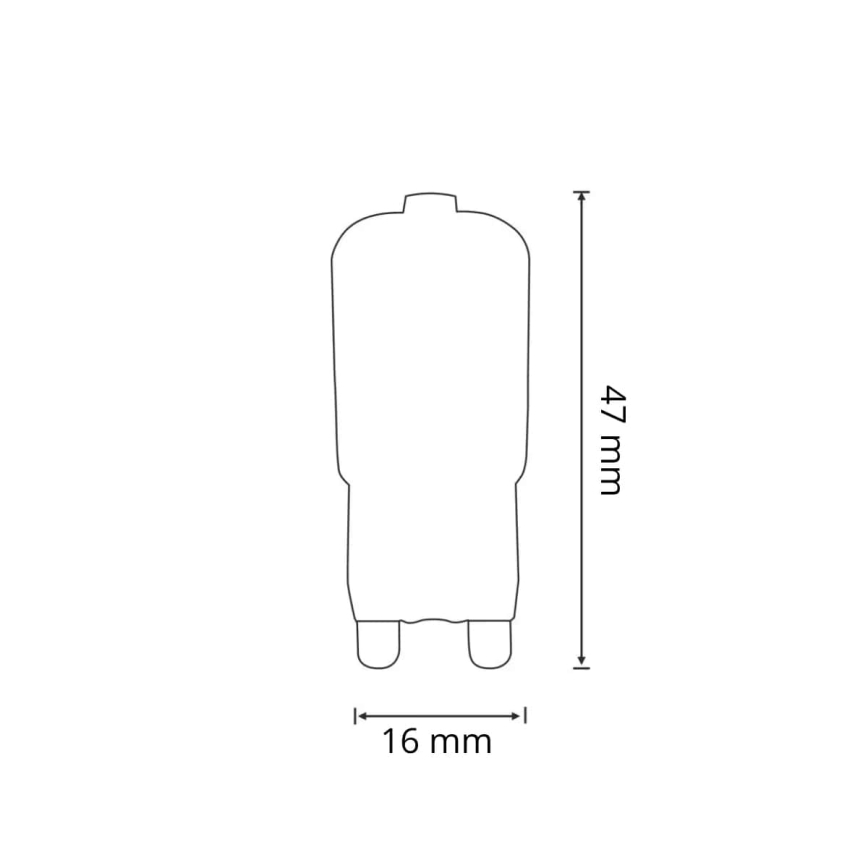 UPPSÄTTNING 3x LED glödlampa  G9/2,5W/230V 3000K