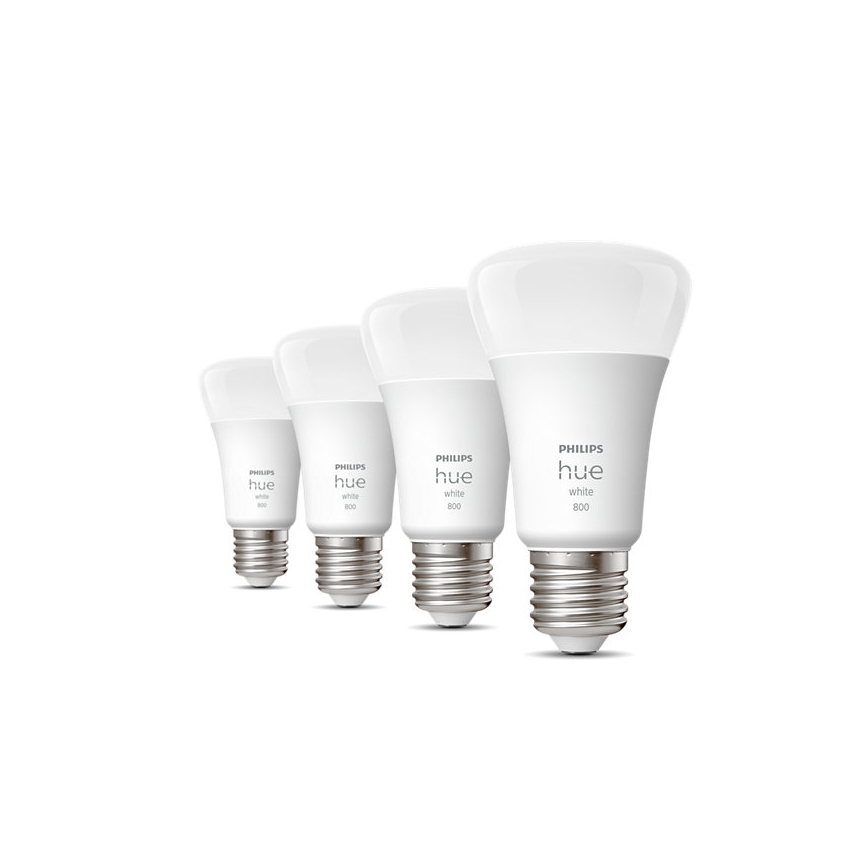 UPPSÄTTNING 4x LED ljusreglerad glödlampa  Philips Hue WHITE A60 E27/9W/230V 2700K