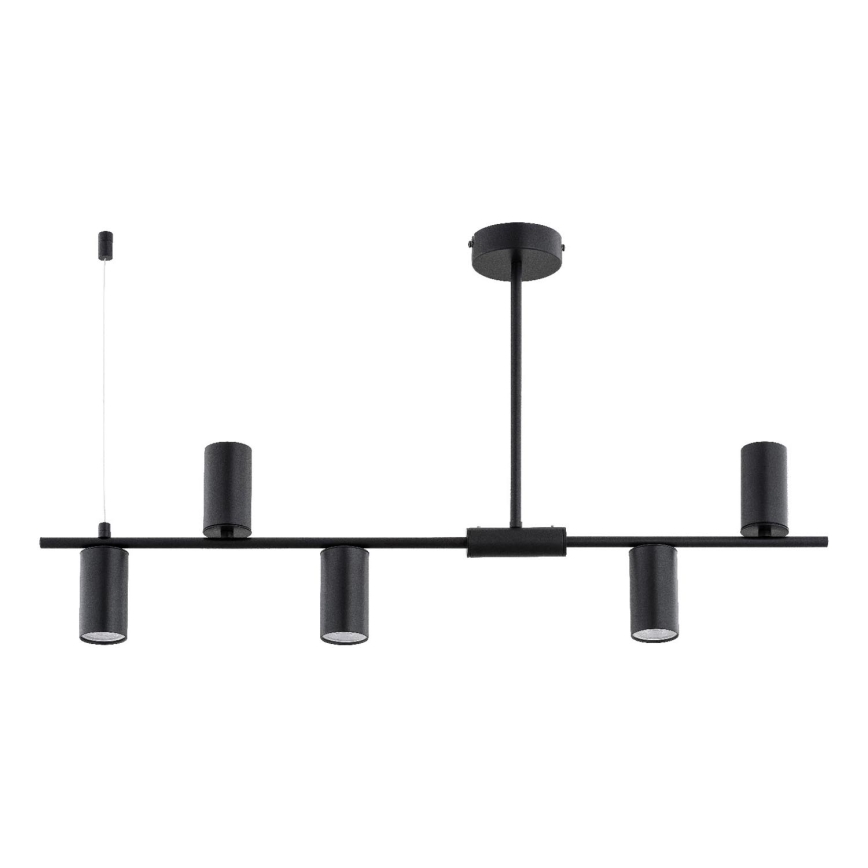 URANOS taklampa på stång 5xGU10/10W/230V svart